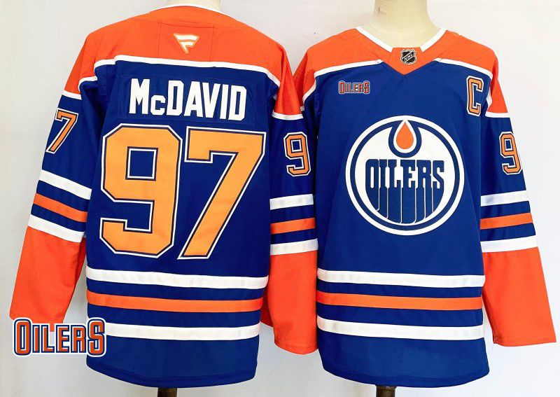 Men Edmonton Oilers #97 Mcdavid Blue Fanatics 2025 NHL Jersey style 4->edmonton oilers->NHL Jersey